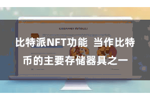 比特派NFT功能 当作比特币的主要存储器具之一