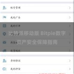 比特派移动版 Bitpie数字资产安全保障指南