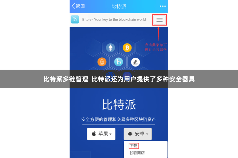 比特派多链管理  比特派还为用户提供了多种安全器具