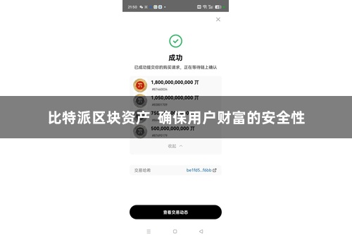 比特派区块资产  确保用户财富的安全性
