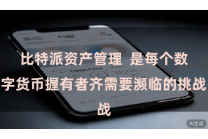 比特派资产管理  是每个数字货币握有者齐需要濒临的挑战